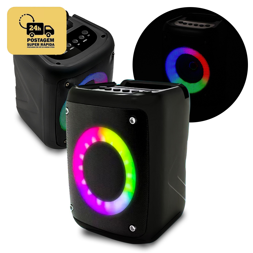 Caixa de Som Bluetooth Rádio Portátil 10W Kapbom KA-8901