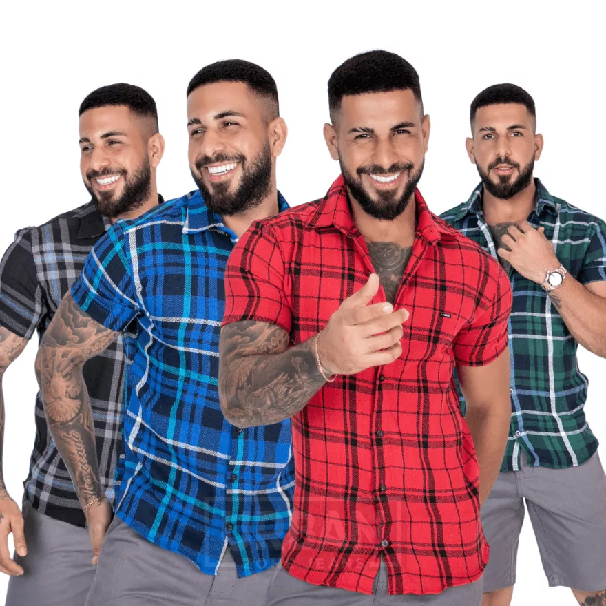 YYR-Camisa De Primavera Masculina Estampa Xadrez De Manga Comprida Cores  Contraste Colarinho Lapela Quente Botões De Correspondência De Cor Único  Casaco De Outono Para Uso Diário