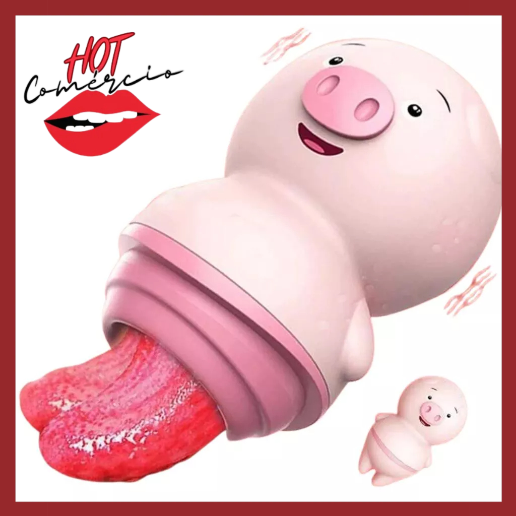 Vibrador Feminino Estimulador de Clitoris Clitoriano Mini Porquinho Sex Shop