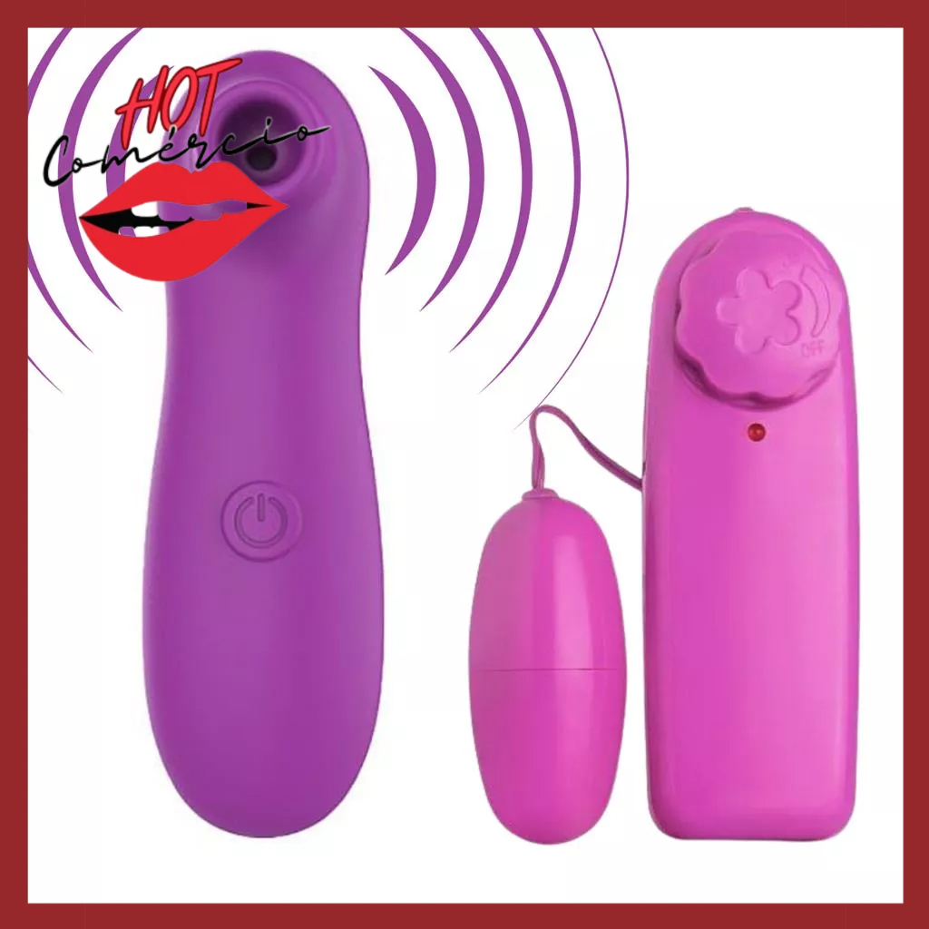 Vibrador Feminino Sugador Clitoriano Sugador de Clitoris Succao + Vibro  Bullet Kit Sex Shop Sexy Sigilo