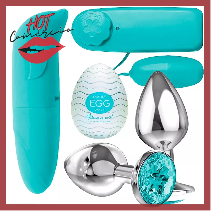 Plug Anal + Vibrador Bullet + Vibrador Feminino Ponto G +Egg Masturbador Masculino Sex Shop Sex Shop