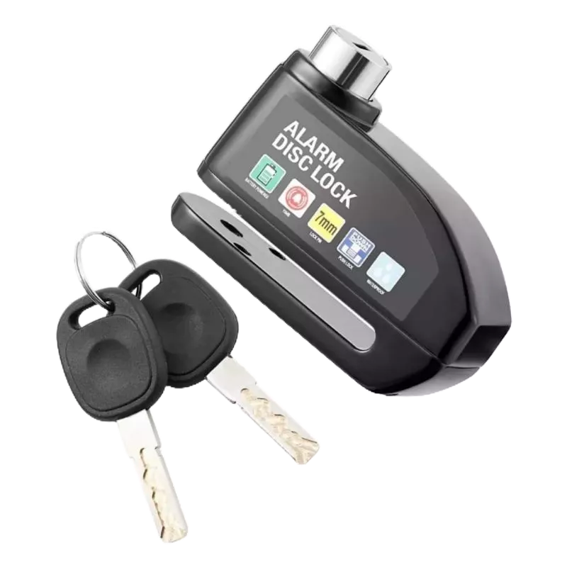 Trava Cadeado De Freio Disco Alarme Sonoro Para Moto