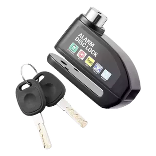 Trava Cadeado De Freio Disco Alarme Sonoro Para Moto