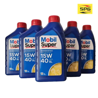 Óleo Mobil Super 15w40 Semi Sintético Carro Kit 5L