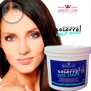 ORIGINALº Máscara Hidratação Intensa 2Kg Socorro Efeito Teia Madallon SOS Help Mask Hidratante Capilar Profissional - O Melhor S.O.S Hidratante