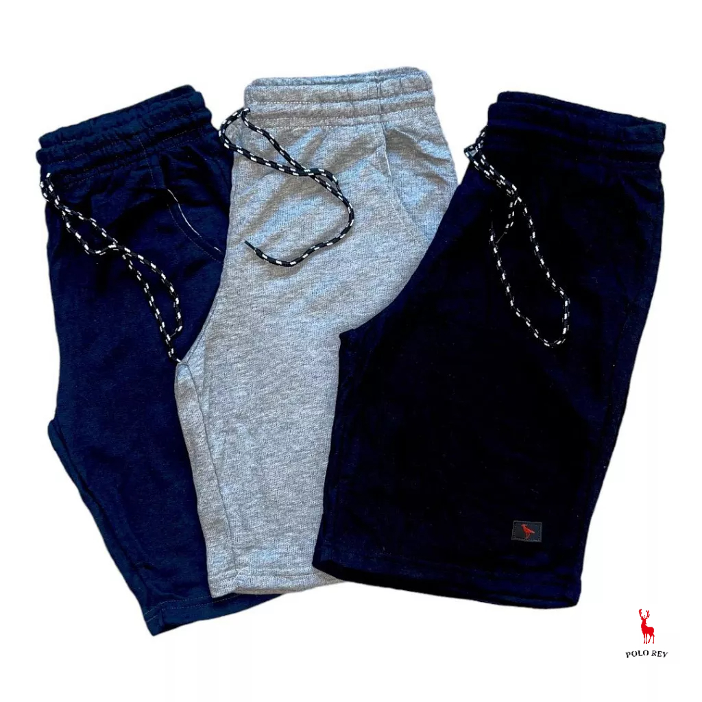 kit-3-bermuda-moletom-masculino-bermuda-masculina-algod-o-e-el-stico
