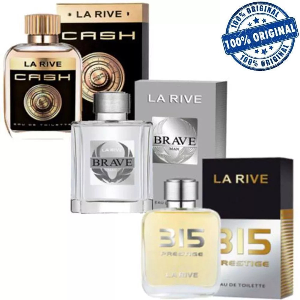 Kit 3 Perfumes La Rive Cash, Brave, 315 prestigie 100ML | Shopee Brasil