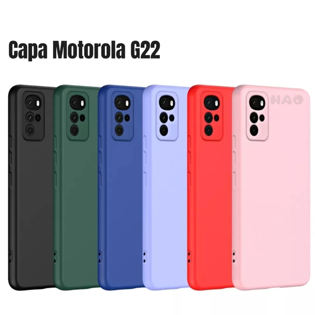 Capa Capinha Silicone Aveludada Para Motorola Moto G22 | Shopee Brasil