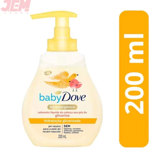 Sabonete Liquido Dove Baby Hidratacao Glicerinada 200ml em Oferta na Shopee