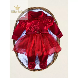 Macacão bebê com vestido/usa separado