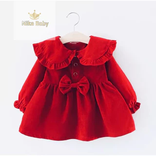 Vestido bebê em malha de algodão