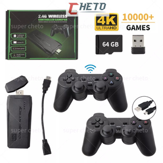 Vídeo Game Retro 140000 Jogos 128gb 2 Controles Sem Fio Premium