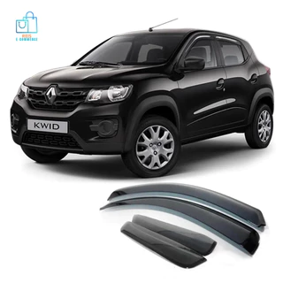 Calha de Chuva Fumê JG Completo para o RENAULT KWID - Ano de aplicação (Todos os modelos) - 4 portas