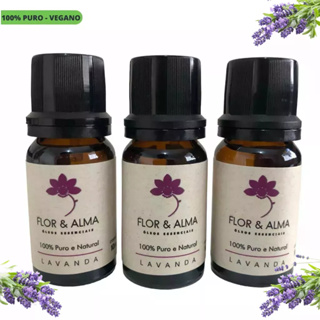 Kit com 3 óleos essenciais 10ml de Lavanda Puro e Natural