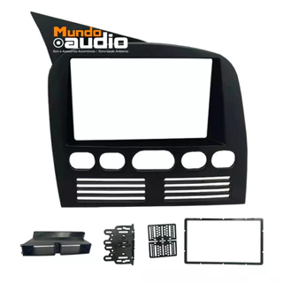 Moldura 2 Din 7 Polegadas Palio Strada Siena 1996 A 2003 G1 Preta Fiamon