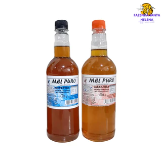 Kit 2 Mel Puro 100% Orgânico Florada Laranjeira e Silvestre 1,3kg