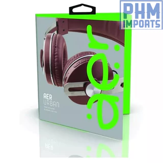 Fone de Ouvido Bluetooth, Over Ear, autonomia 14 horas, AerUrban, Marrom, AER04BN, AER by Geonav