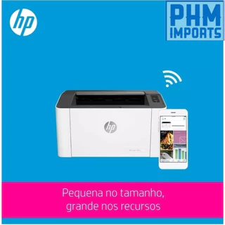 Impressora HP Laser 107w Laser Preto Wi-Fi (4ZB78A) Impressora para Pequenas e médias empresas. Funções: Imprimir. Conectividade: Porta USB 2.0 de alta velocidade