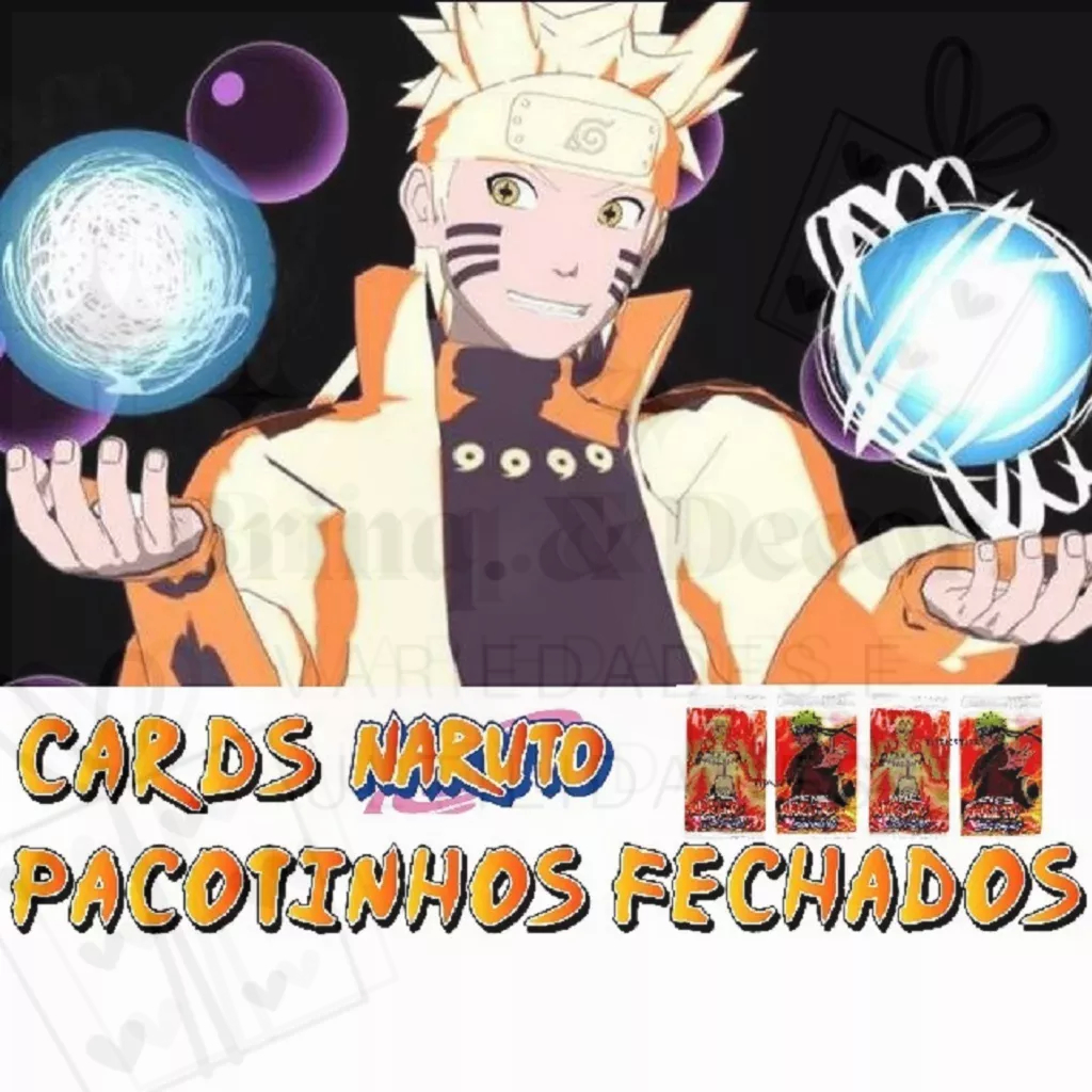 Kit 20 Cartinhas Naruto = 5 Pacotinhos Cards Pequenos Brinquedos para  Meninos e Meninas Brincar | Shopee Brasil