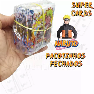 Kit Cartinhas Naruto Pacotinhos lacrados Cards Pequenos Brinquedos para Meninos e Meninas Brincar fechados de fabrica