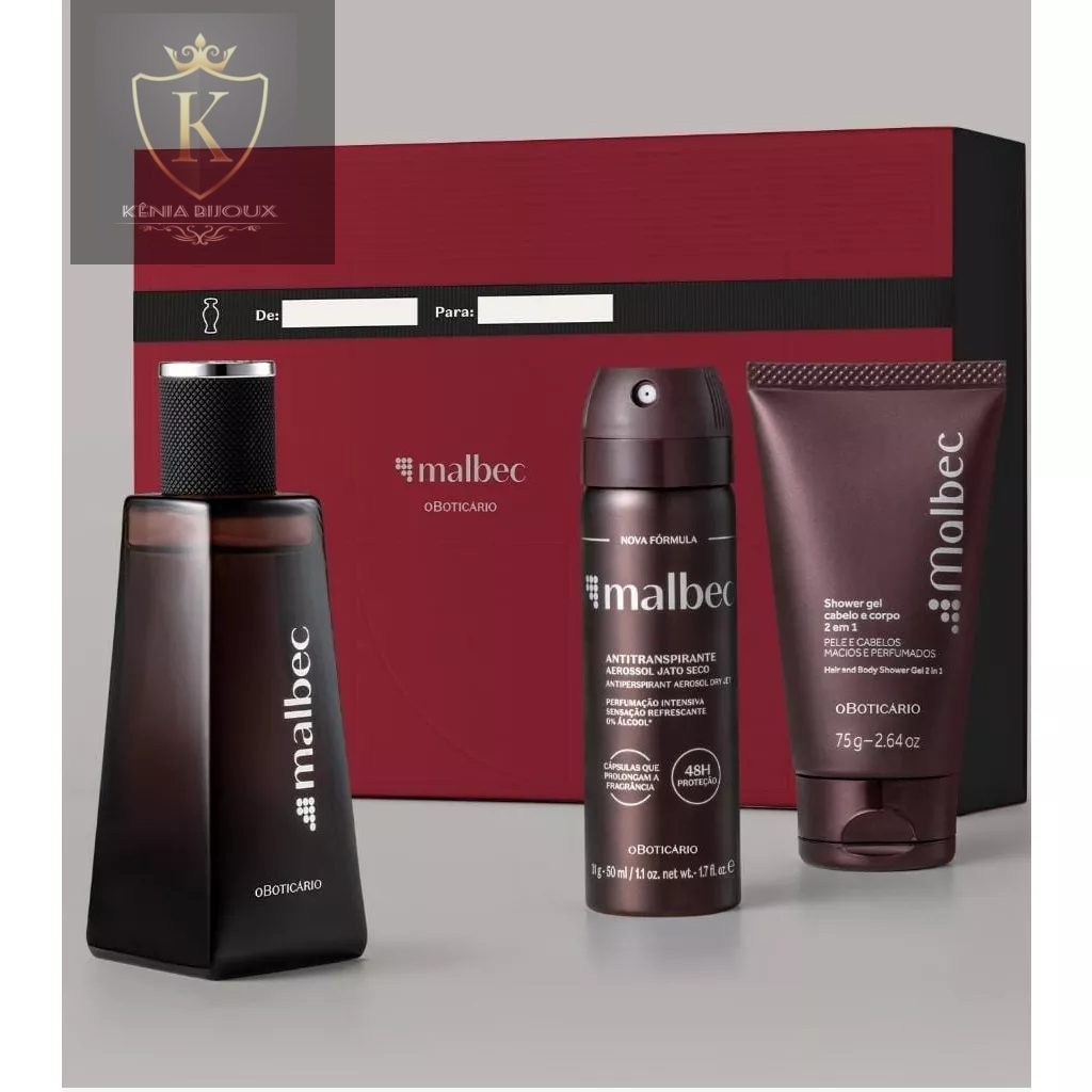 KITS MALBEC perfume MASCULINO PRESENTE INESQUECIVEL O BOTICARIO ...