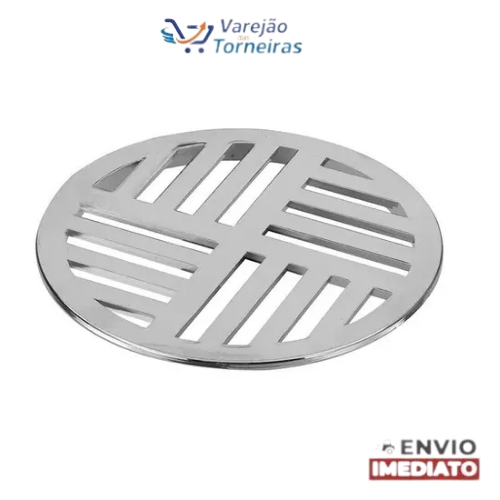 Ralo Banheiro Universal Grelhas 10x10 Redondo Abs