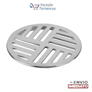 Ralo Banheiro Universal Grelhas 10x10 Redondo Abs