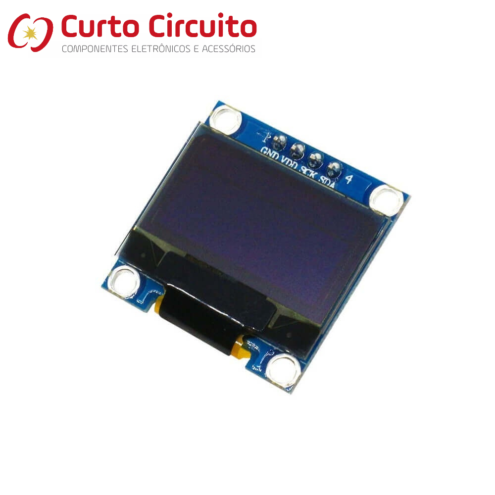 Display Oled Branco 128x64 Pixel 0.96 Polegadas 4 Pinos I2c - COM NOTA ...