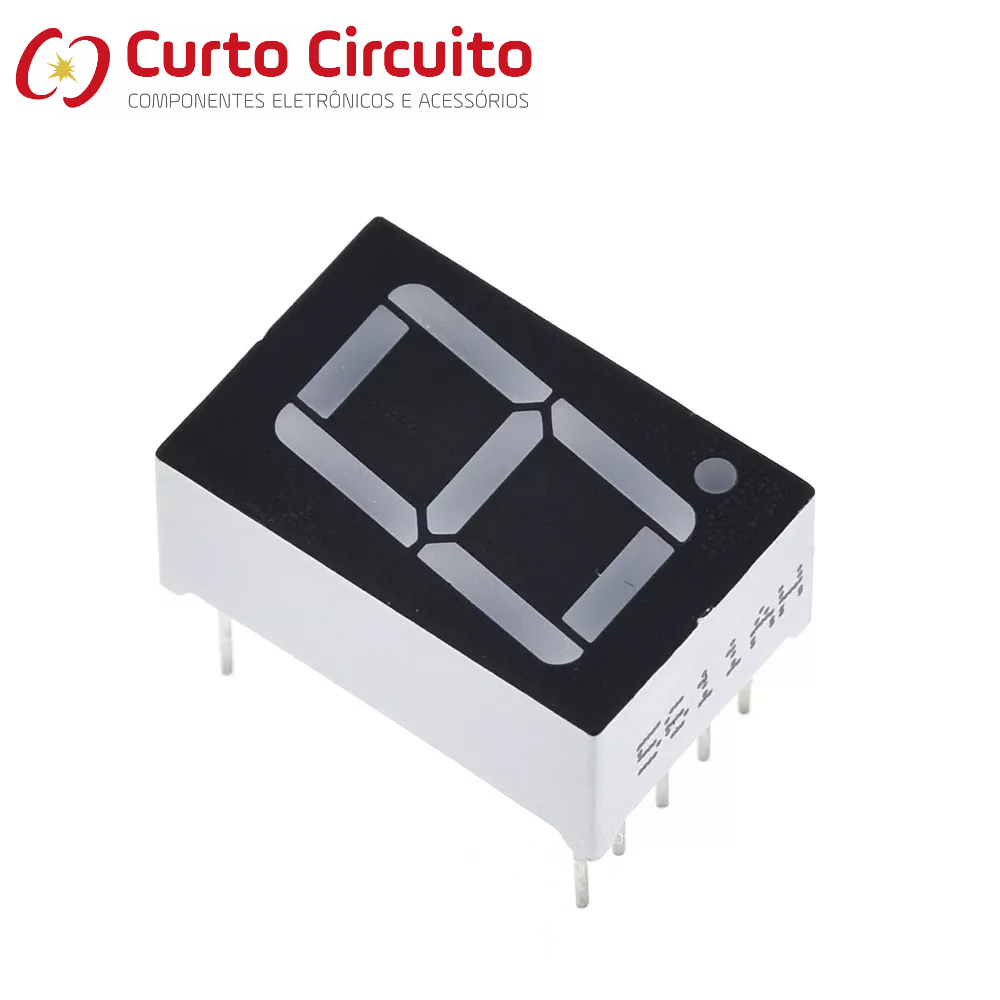 Display 7 Segmentos Vermelho - Catodo Comum | Shopee Brasil