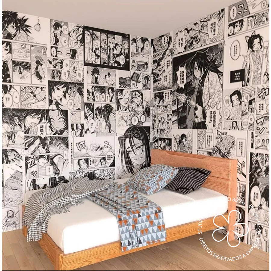 Papel de Parede Adesivo Anime