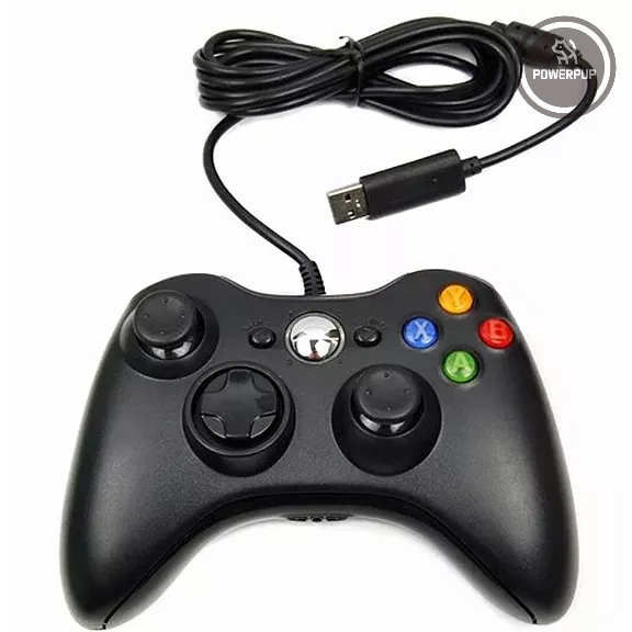 Controle Xbox 360 Com Fio Para Video Game e PC/ Fat E Pc Joystick Jogo gamepad USB Capo 1.9m