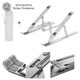 Suporte Para Notebook Ipad Tablet em Alumínio Ajustável Dobrável Ergonômico Resistente