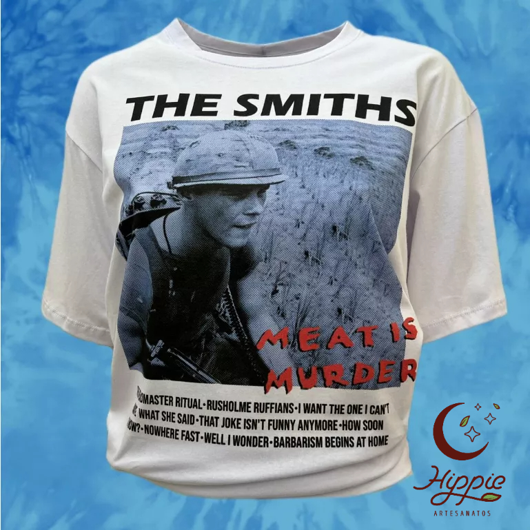 Camiseta The Smiths Meat Is Murder - Branca | Shopee Brasil