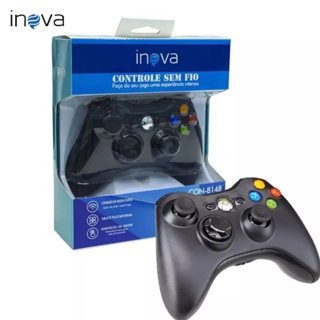 Inova Controle Xbox 360 Sem Fio Wirelles Joystick Para Computador Ps3 e Android Jorge Controle de xbox 360 sem fio para video game marca
