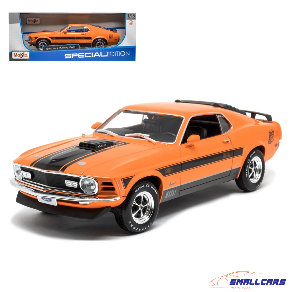 Miniatura de Carro Ford Mustang Mach 1 1970 1/18 Maisto | Shopee