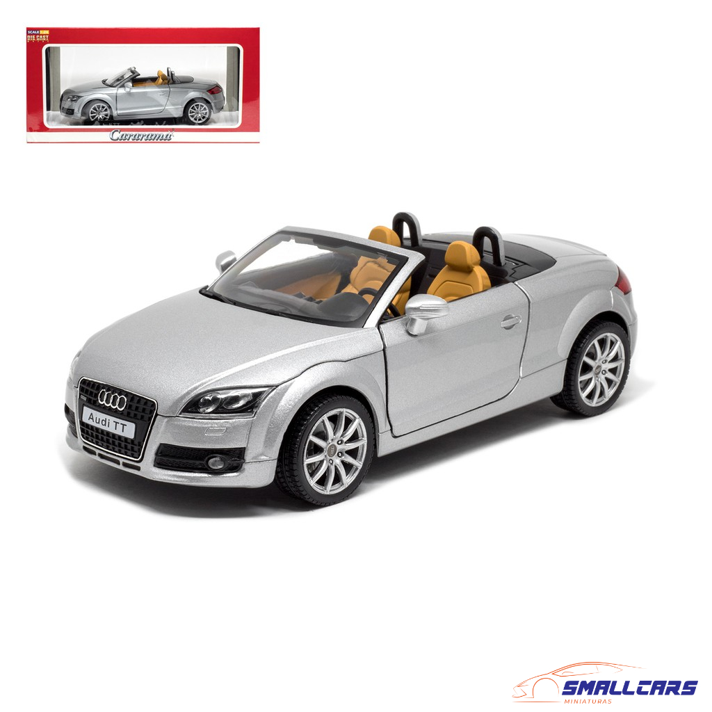 Miniatura em Metal Audi TT Conversível 1/24 Cararama | Shopee Brasil