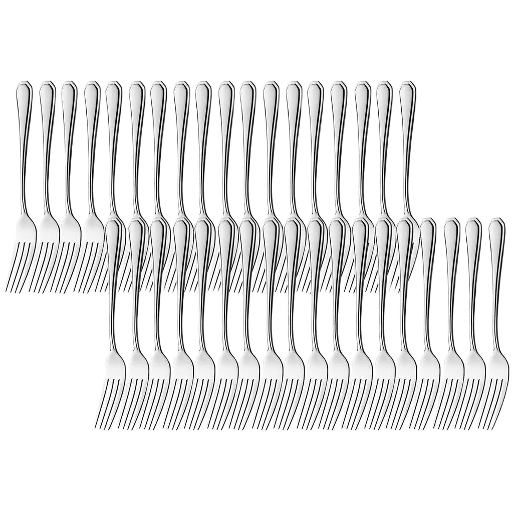 Jogo Aco Inox 48 Garfo Mesa Churrasco Premium Continental