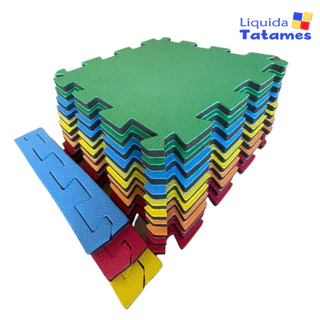 Kit 10 Tatames - EVA Colorido 50x50x2 cm. Academia, Esportes em Oferta na Shopee
