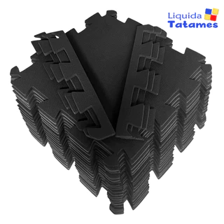 Kit 10 Tatames - EVA Preto 50x50x2 cm. (Academia, Esportes) em Oferta na Shopee