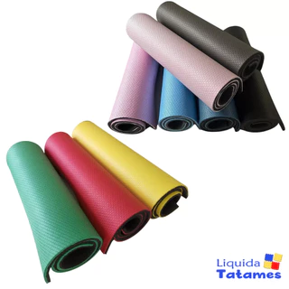 Tapete Colchonete (Yoga, Pilates, Fitness, Ginástica) 1m x 50cm x 10mm. em Oferta na Shopee
