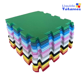 Kit 16 Tatames - EVA Colorido 50x50x1 cm. em Oferta na Shopee