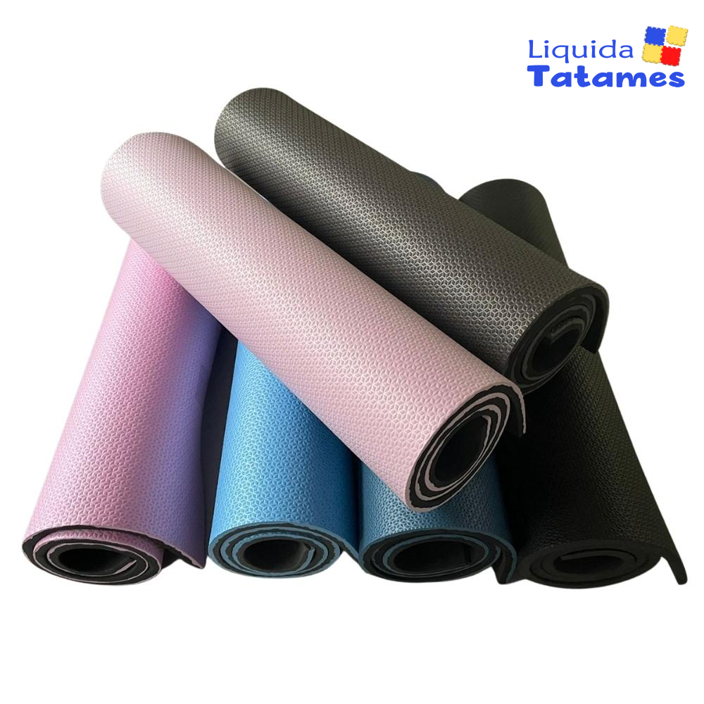 Tapete Yoga Mat Pilates PVC 6mm Com Bolsa - Yangfit