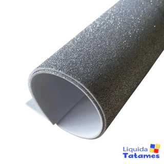 Eva com Glitter 40x48 - 10 Folhas Prata em Oferta na Shopee