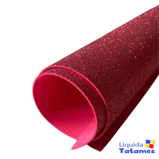 Eva com Glitter 40x48 - 10 Folhas Vermelho em Oferta na Shopee