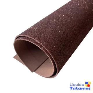 Eva com Glitter 40x48 - 10 Folhas Marrom em Oferta na Shopee