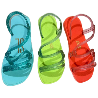 Kit com 3 pares de sandálias Solar SL com traseira de amarrar, papete de lançamento. Lindas sandálias em promoção. Escolha o seu tamanho e cor. Frete grátis.