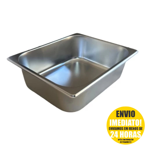 Cuba Gastronomica Gn 1/2x100mm Inox Para Fritadeiras Buffet