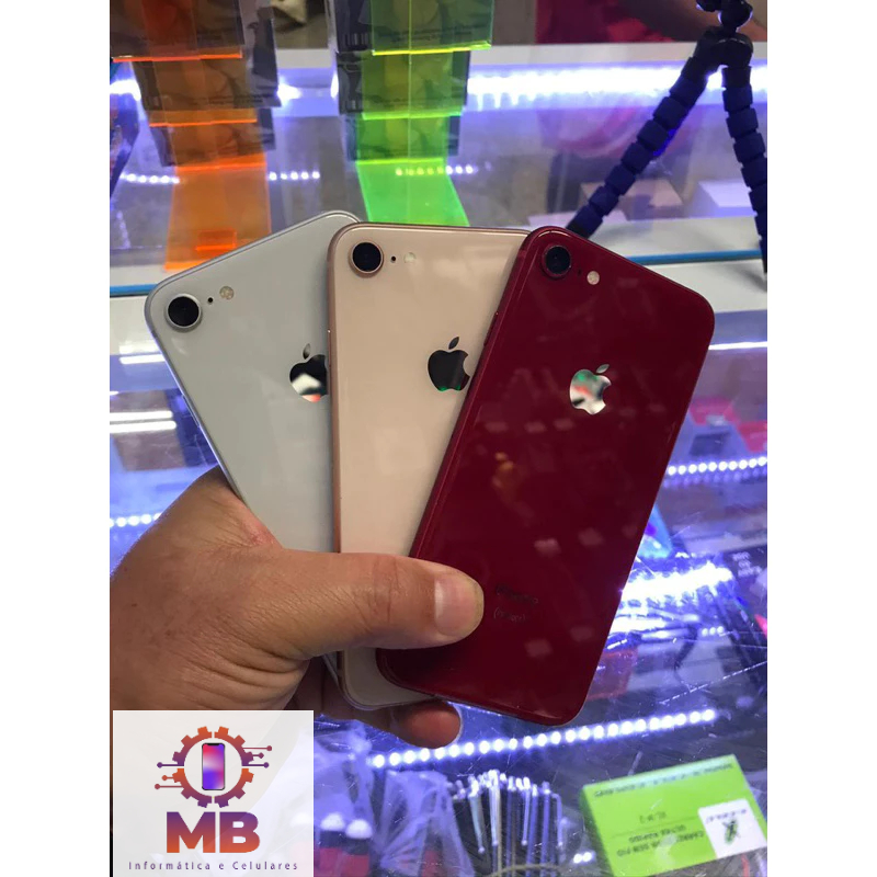 Apple iPhone 8 ローズゴールド Celular iPhone 8 64 GB rose gold novo vitrine - Melhora o Preço