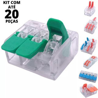 Conector Elétrico Emenda e Derivação de Engate Rápido Iluminação Chuveiro 2, 3 e 5 vias 4mm ou 6mm² 32A/40A 450V