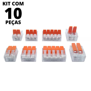 Conector Derivação Emenda 2, 3 ou 5 vias 4mm ou 6mm 32A ou 40A/450V